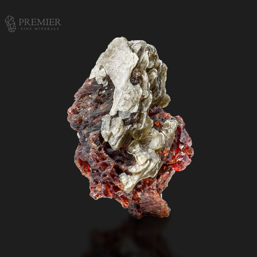 Etched Rhodolite Garnet Crystal on Muscovite Mica – Skardu Pakistan