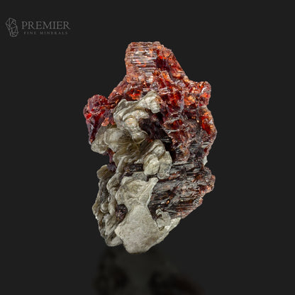 Etched Rhodolite Garnet Crystal on Muscovite Mica – Skardu Pakistan