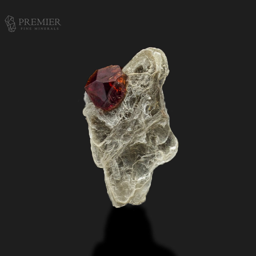 Spessartine Garnet Crystal on Muscovite Mica – Skardu Thumbnail