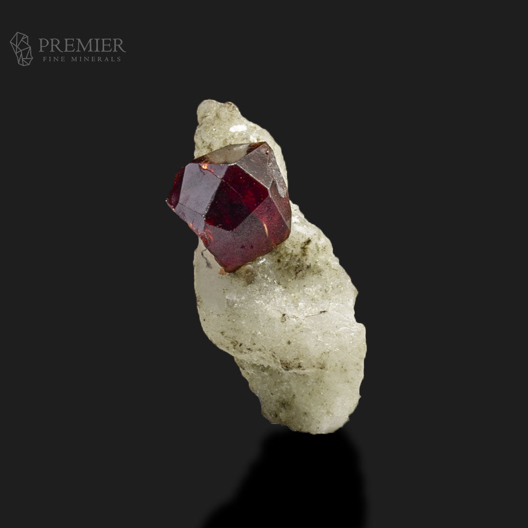 Natural Red Garnet Crystals on Feldspar Matrix – Skardu Pakistan