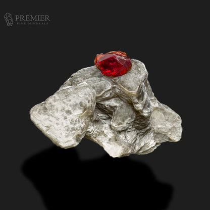 Thumbnail Rhodolite Garnet Crystal on Muscovite Mica – Skardu Pakistan