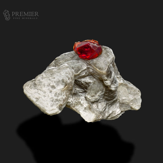 Thumbnail Rhodolite Garnet Crystal on Muscovite Mica – Skardu Pakistan