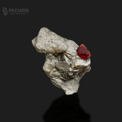 Thumbnail Rhodolite Garnet Crystal on Muscovite Mica – Skardu Pakistan