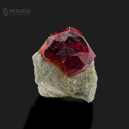 Etched Rhodolite Garnet Crystal with Muscovite Matrix – Skardu Pakistan