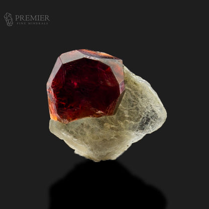 Etched Rhodolite Garnet Crystal with Muscovite Matrix – Skardu Pakistan
