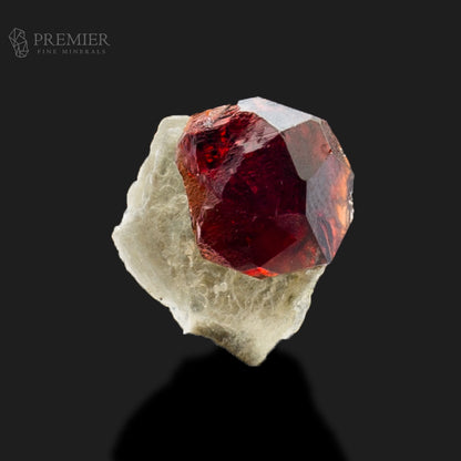 Etched Rhodolite Garnet Crystal with Muscovite Matrix – Skardu Pakistan
