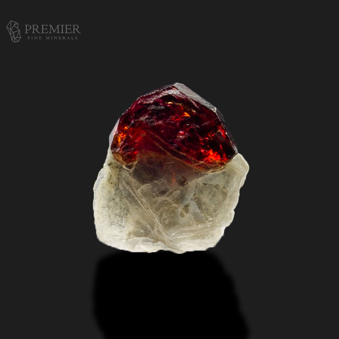 Etched Rhodolite Garnet Crystal with Muscovite Matrix – Skardu Pakistan