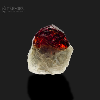 Etched Rhodolite Garnet Crystal with Muscovite Matrix – Skardu Pakistan