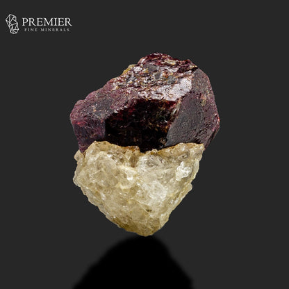 Etched Almandine Garnet Crystal on Feldspar – Skardu Pakistan