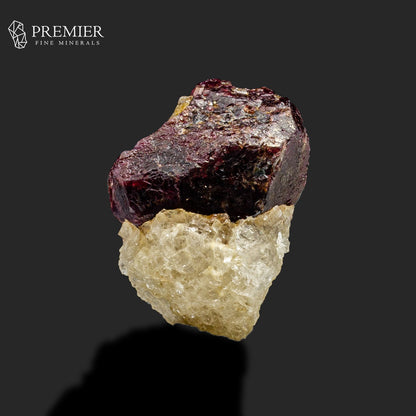 Etched Almandine Garnet Crystal on Feldspar – Skardu Pakistan