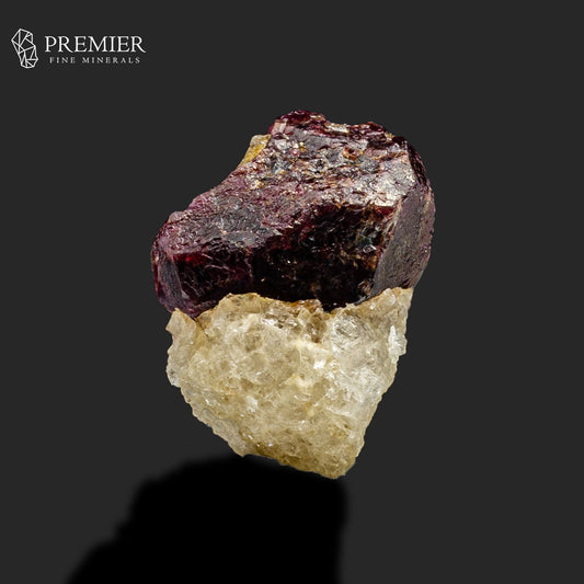 Etched Almandine Garnet Crystal on Feldspar – Skardu Pakistan