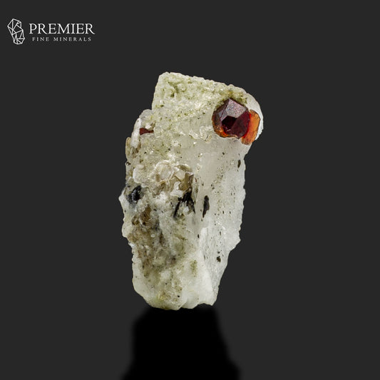 Rhodolite Garnet Crystals with Mica on Feldspar – Skardu Pakistan