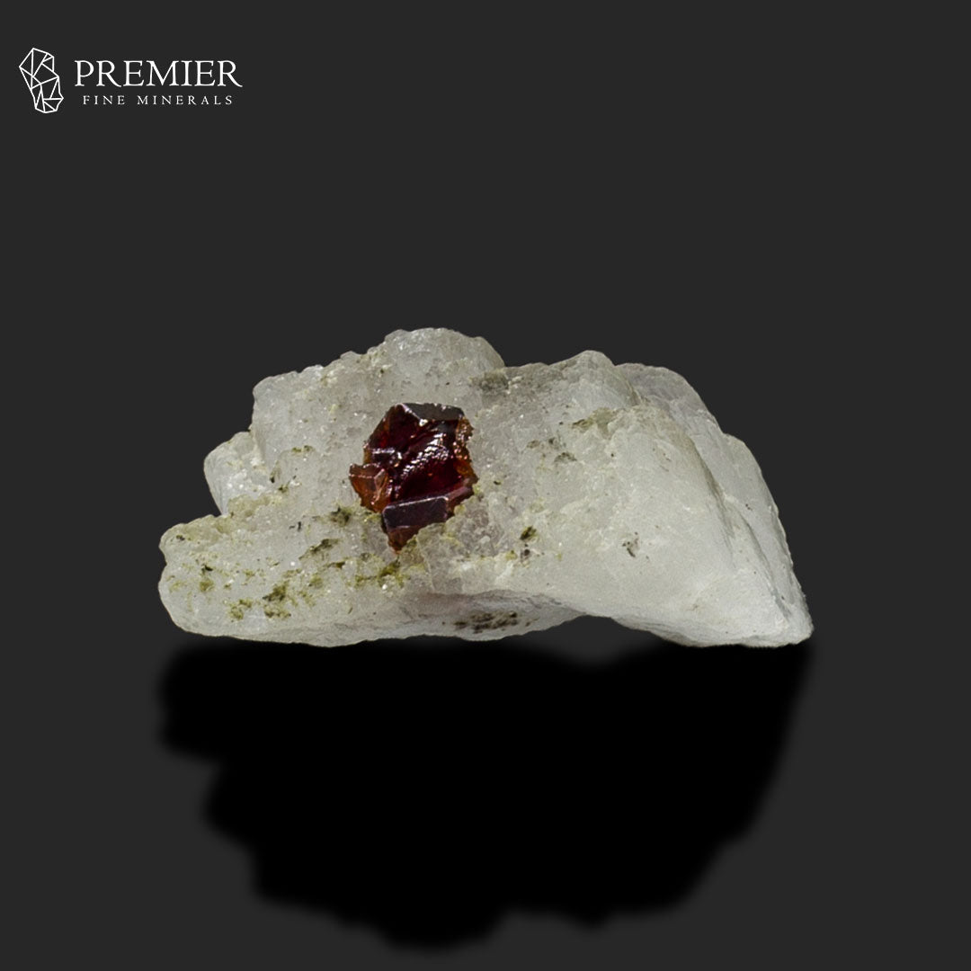 Rhodolite Garnet Crystals on Feldspar Specimen – Skardu
