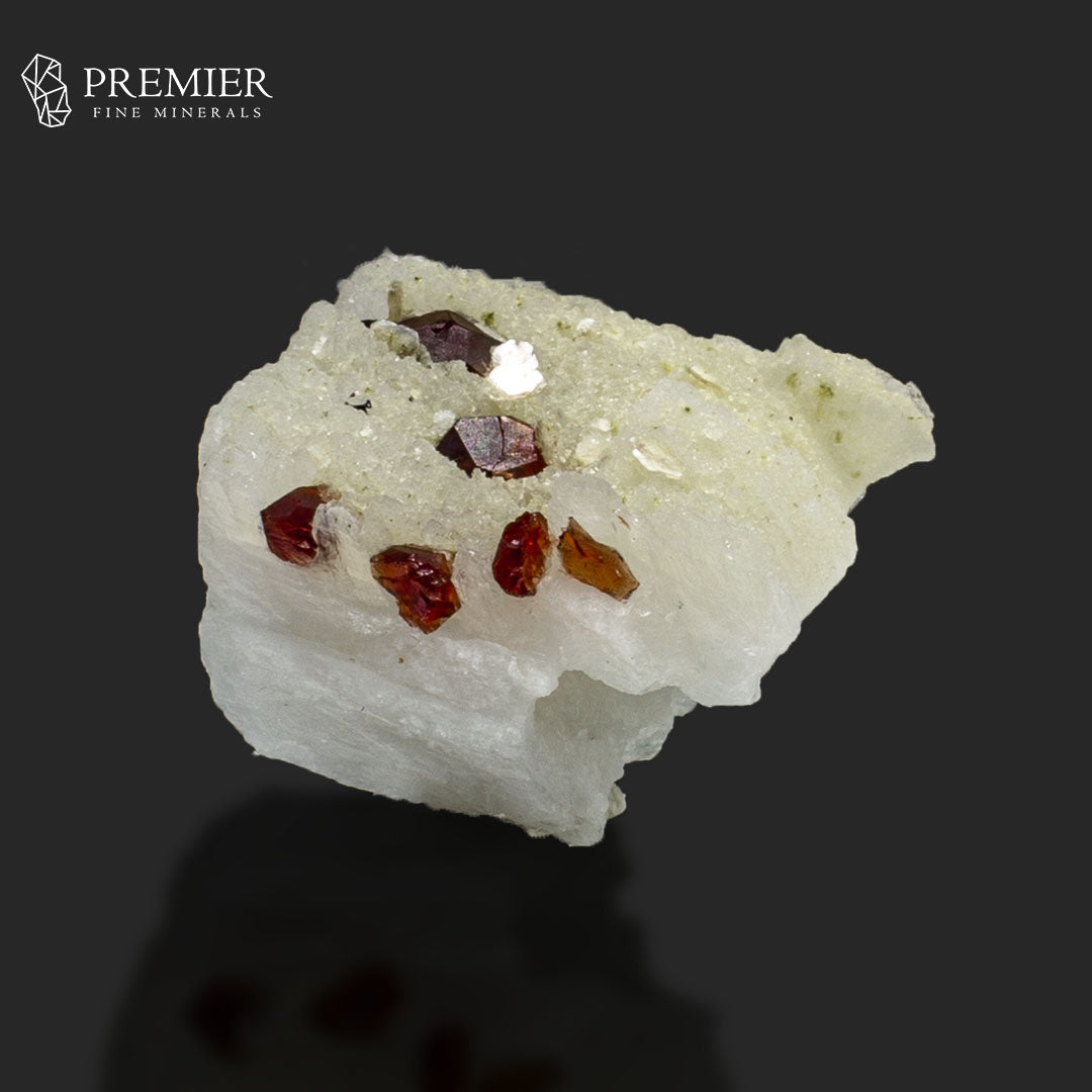 Garnet Crystals with Muscovite Mica on Feldspar – Skardu Pakistan