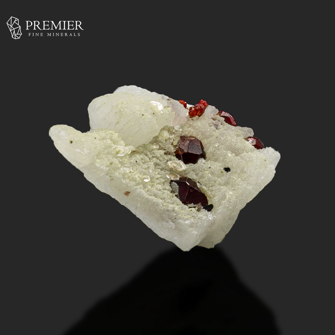 Garnet Crystals with Muscovite Mica on Feldspar – Skardu Pakistan