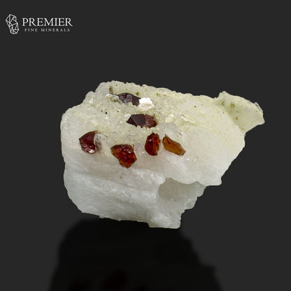 Garnet Crystals with Muscovite Mica on Feldspar – Skardu Pakistan
