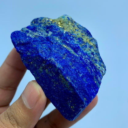 Lapis Lazuli Raw, Royal Blue Lapis, AAA Grade, Afghan Lapis, Natural Crystal, Golden Pyrite, Large Lapis, Mineral Specimen, Home Decor Crystal, Lapidary Rough, Carving Stone, Investment Stone, Deep Blue Lapis