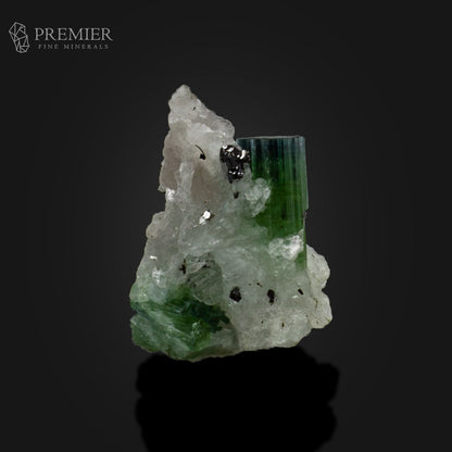 Bicolor Blue-Green Tourmaline Crystals on Matrix – Afghanistan