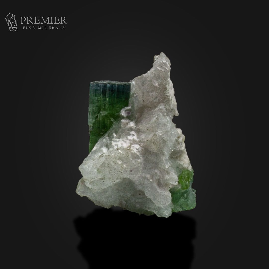 Bicolor Blue-Green Tourmaline Crystals on Matrix – Afghanistan