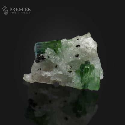 Bicolor Blue-Green Tourmaline Crystals on Matrix – Afghanistan