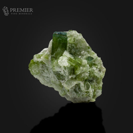 Green Tourmaline Crystal Cluster on Matrix –  Afghanistan