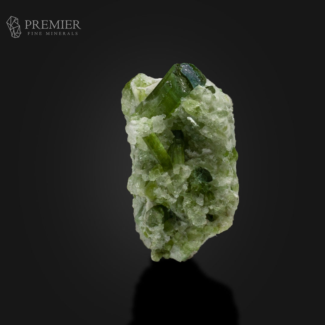 Green Tourmaline Crystal Cluster on Matrix –  Afghanistan