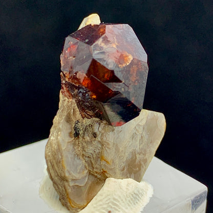 Almandine Garnet, Garnet on Muscovite, Skardu Pakistan, Muscovite Matrix, Garnet Crystal, Red Garnet, Mineral Specimen, Collector Crystal, Root Chakra, Pakistan Gemstone