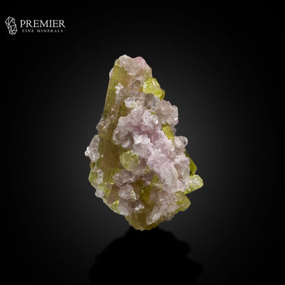 Watermelon Tourmaline with Lepidolite on Matrix – Afghanistan