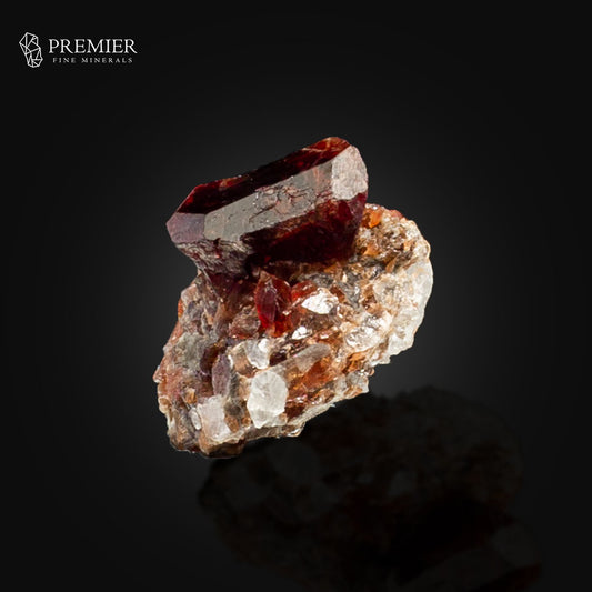 Etched Rhodolite Garnet on Matrix – Skardu Pakista