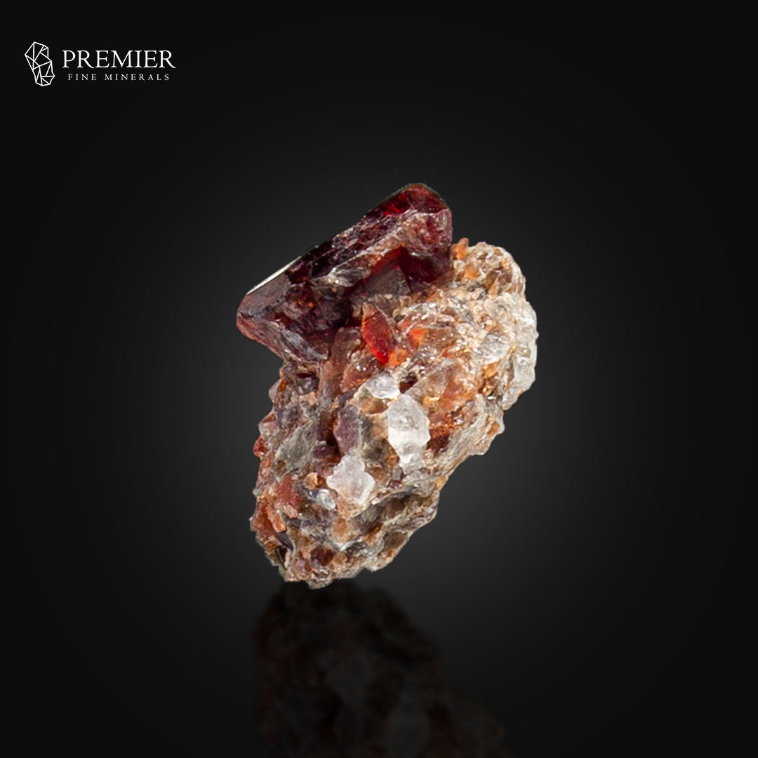 Etched Rhodolite Garnet on Matrix – Skardu Pakista