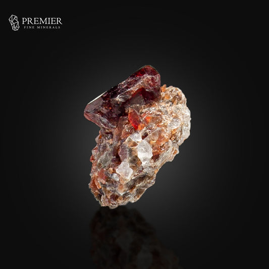 Etched Rhodolite Garnet on Matrix – Skardu Pakista