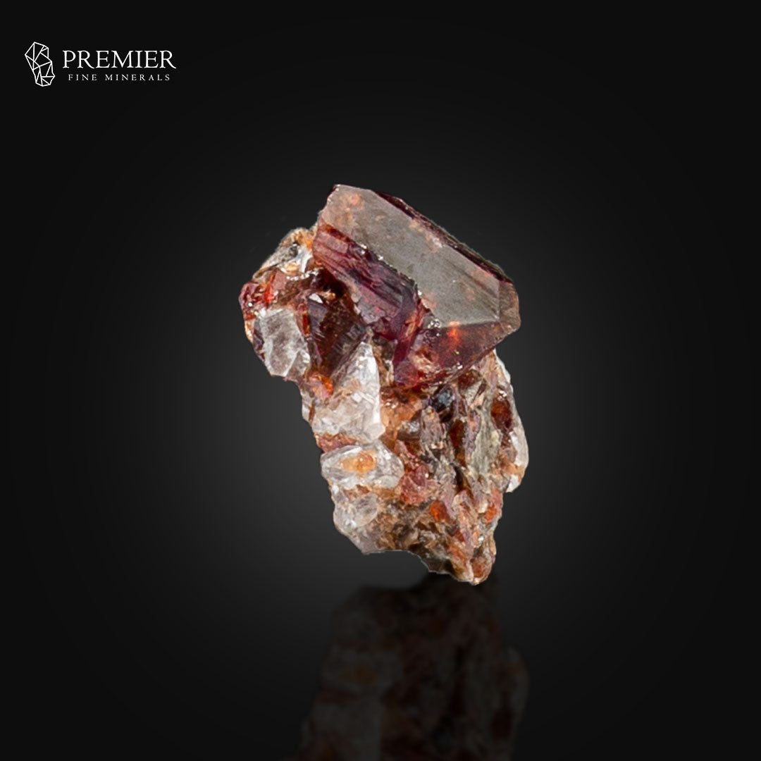Etched Rhodolite Garnet on Matrix – Skardu Pakista