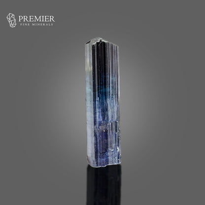 Indicolite Tourmaline Crystal with Matrix Inclusion – Afghanistan