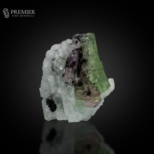 Watermelon Tourmaline Cluster on Feldspar – Afghanistan