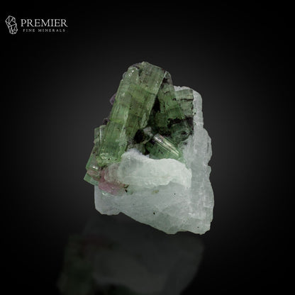 Watermelon Tourmaline Cluster on Feldspar – Afghanistan