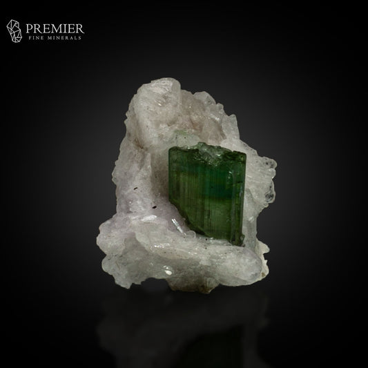 Green Tourmaline on Feldspar – Afghanistan Thumbnail