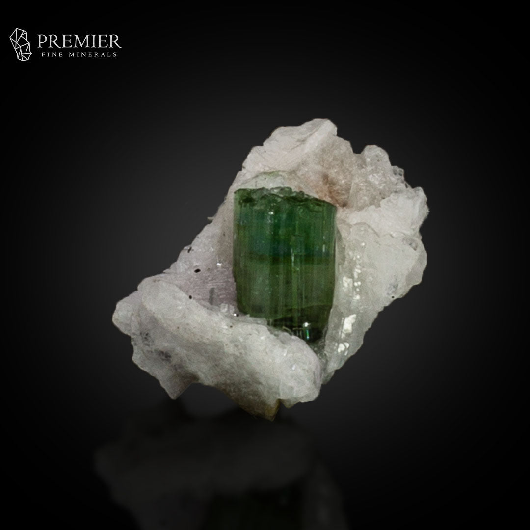Green Tourmaline on Feldspar – Afghanistan Thumbnail