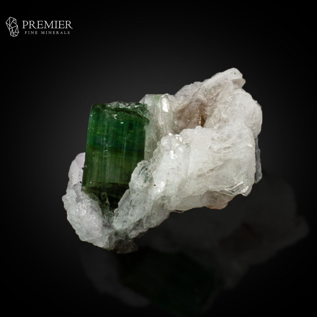 Green Tourmaline on Feldspar – Afghanistan Thumbnail