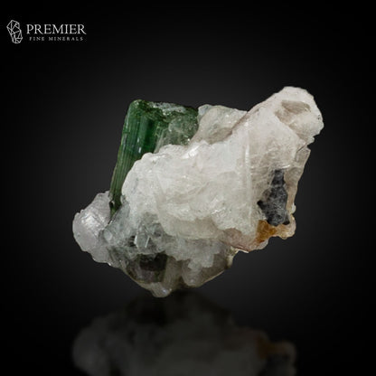 Green Tourmaline on Feldspar – Afghanistan Thumbnail