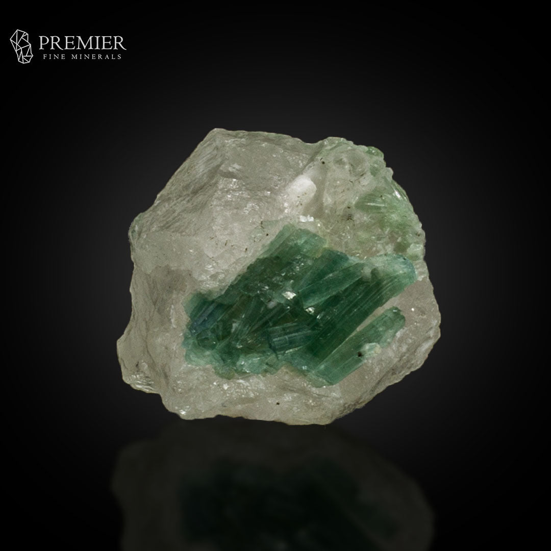 Seafoam Tourmaline Cluster on Quartz –  Afghanistan