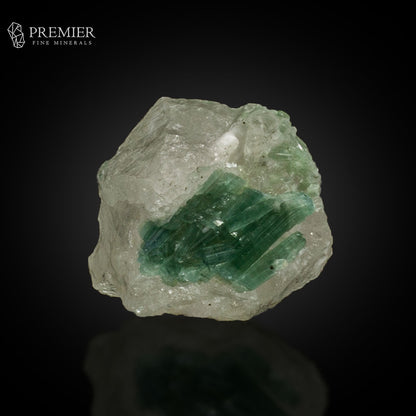Seafoam Tourmaline Cluster on Quartz –  Afghanistan