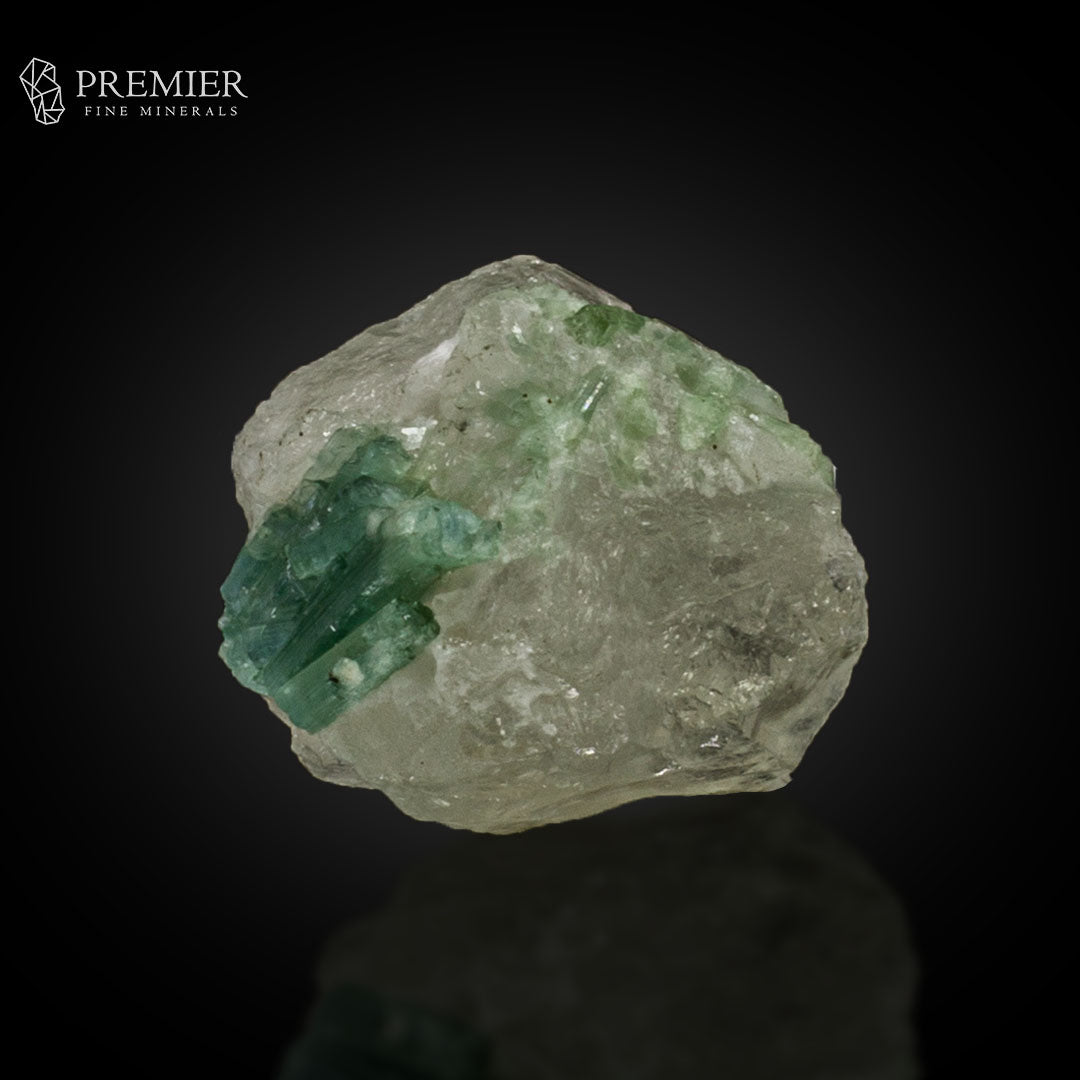 Seafoam Tourmaline Cluster on Quartz –  Afghanistan