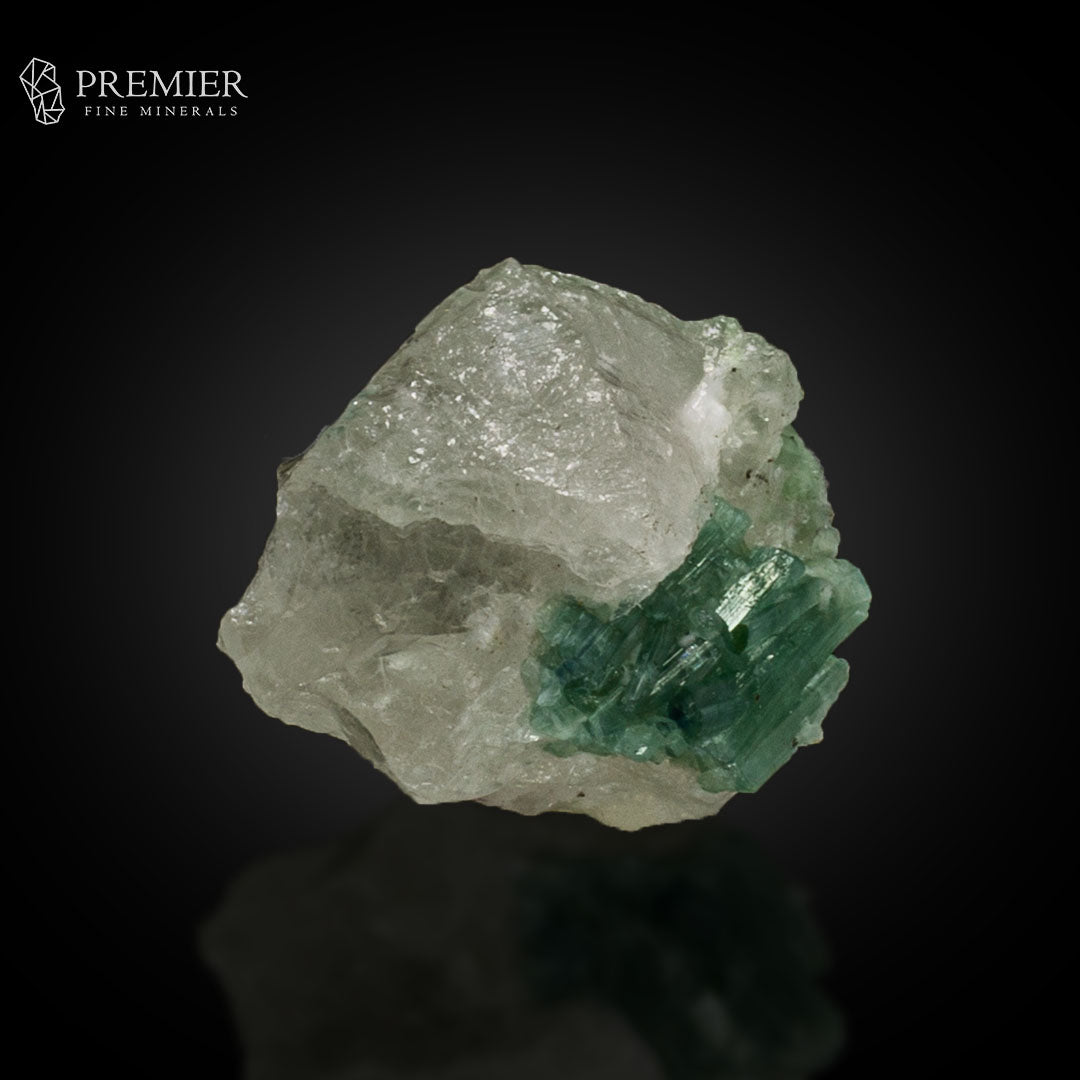 Seafoam Tourmaline Cluster on Quartz –  Afghanistan