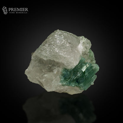 Seafoam Tourmaline Cluster on Quartz –  Afghanistan
