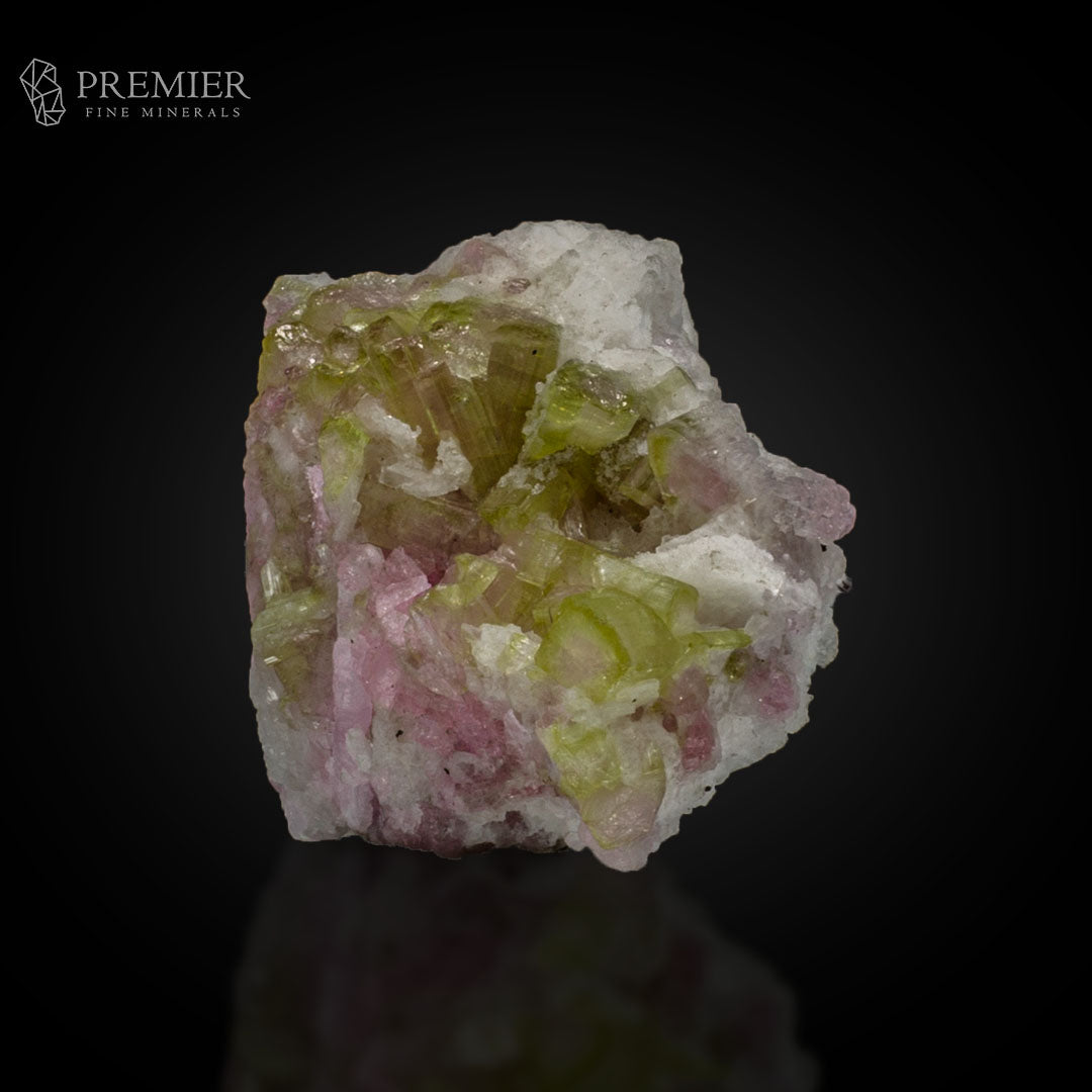 Watermelon Tourmaline Cluster on Matrix – Afghanistan