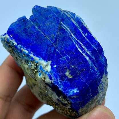 Lapis Lazuli Raw, Royal Blue Lapis, AAA Grade, , Afghan Lapis, Natural Crystal, Golden Pyrite, Large Lapis, Mineral Specimen, Home Decor Crystal, Lapidary Rough, Carving Stone, Investment Stone, Deep Blue Lapis