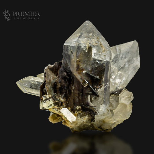 Rare Brookite Included in Quartz Cluster - Pakistan