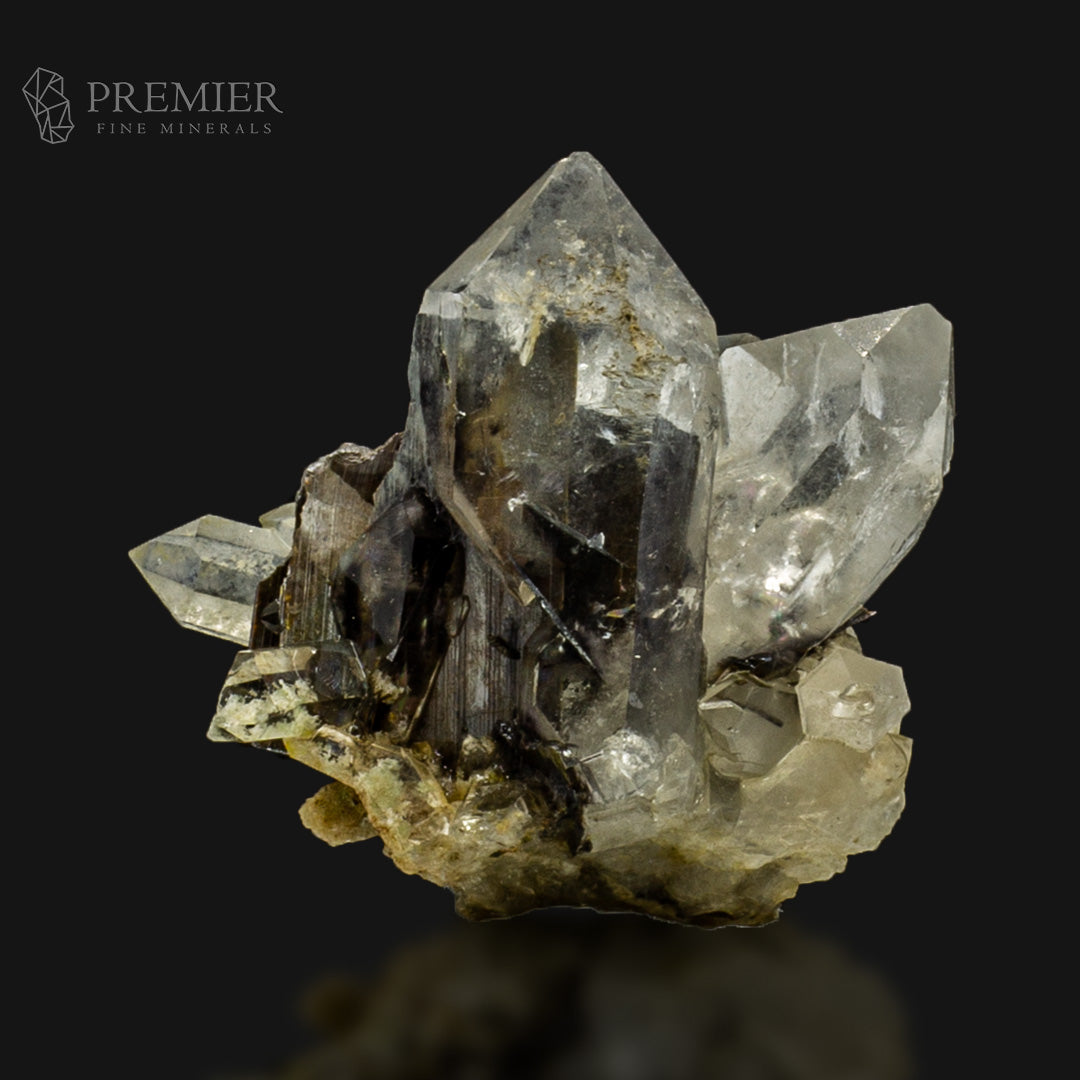 Rare Brookite Included in Quartz Cluster - Pakistan