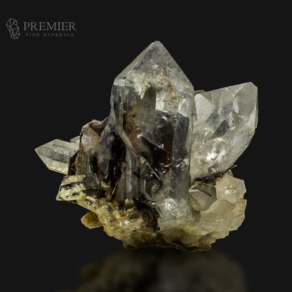 Rare Brookite Included in Quartz Cluster - Pakistan