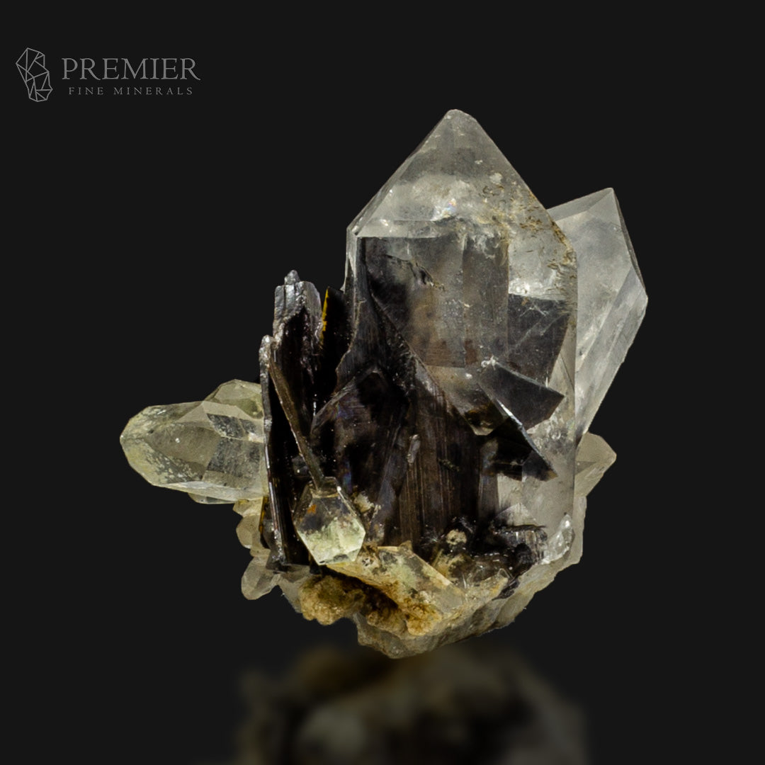 Rare Brookite Included in Quartz Cluster - Pakistan